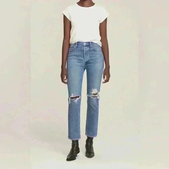 Agolde Denim - Agolde Riley Straight Crop Jean Size 28